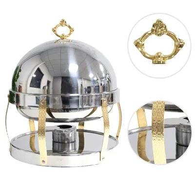 Catering Commercial 2 Half-Size Pan Buffet Luxury Golden Chafing-Dish