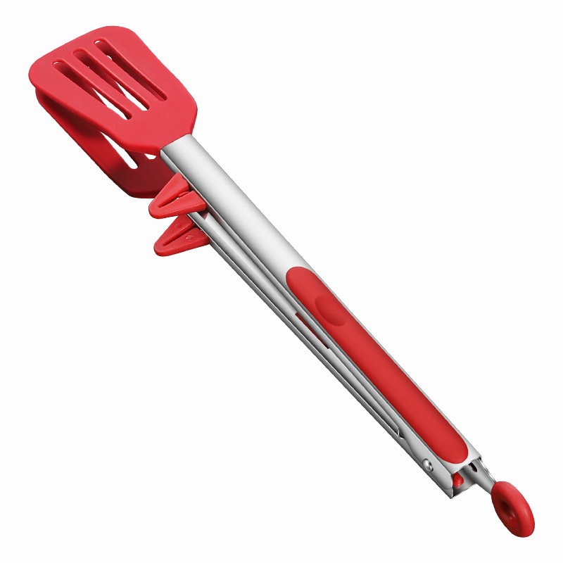 Kitchen Tongs, 9 Inch Tongs for Cooking with Silicone Tips for Nonstick Pans