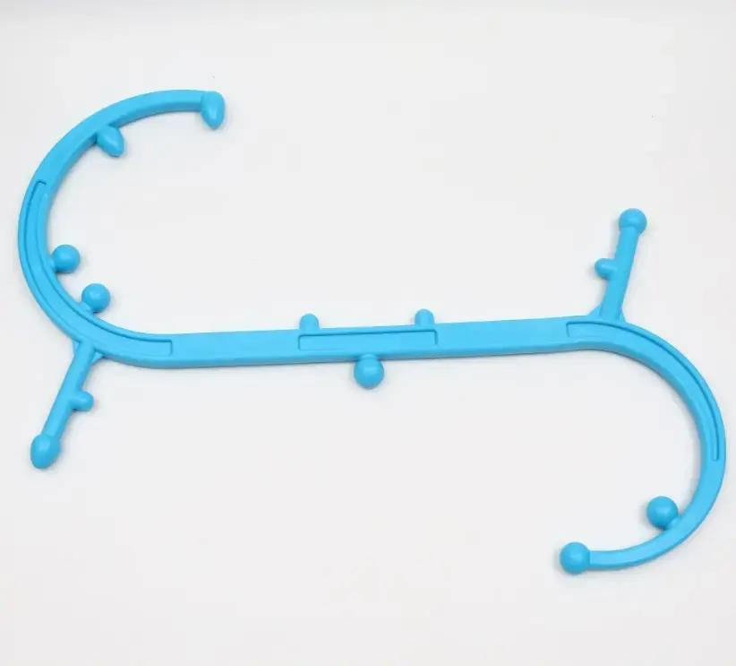 Plastic S Shaped Handheld Manual Trigger Point Muscle Relief Massage Tool Cane Stick