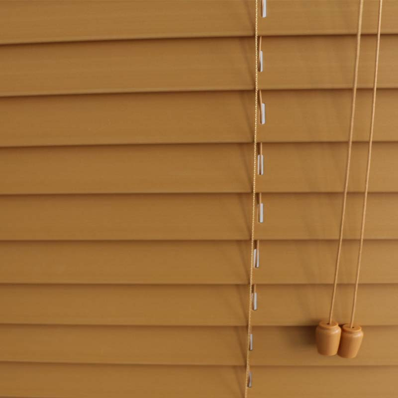 Promotional Manufacturer Supplier Office Use 50mm PVC Faux Wood Blinds