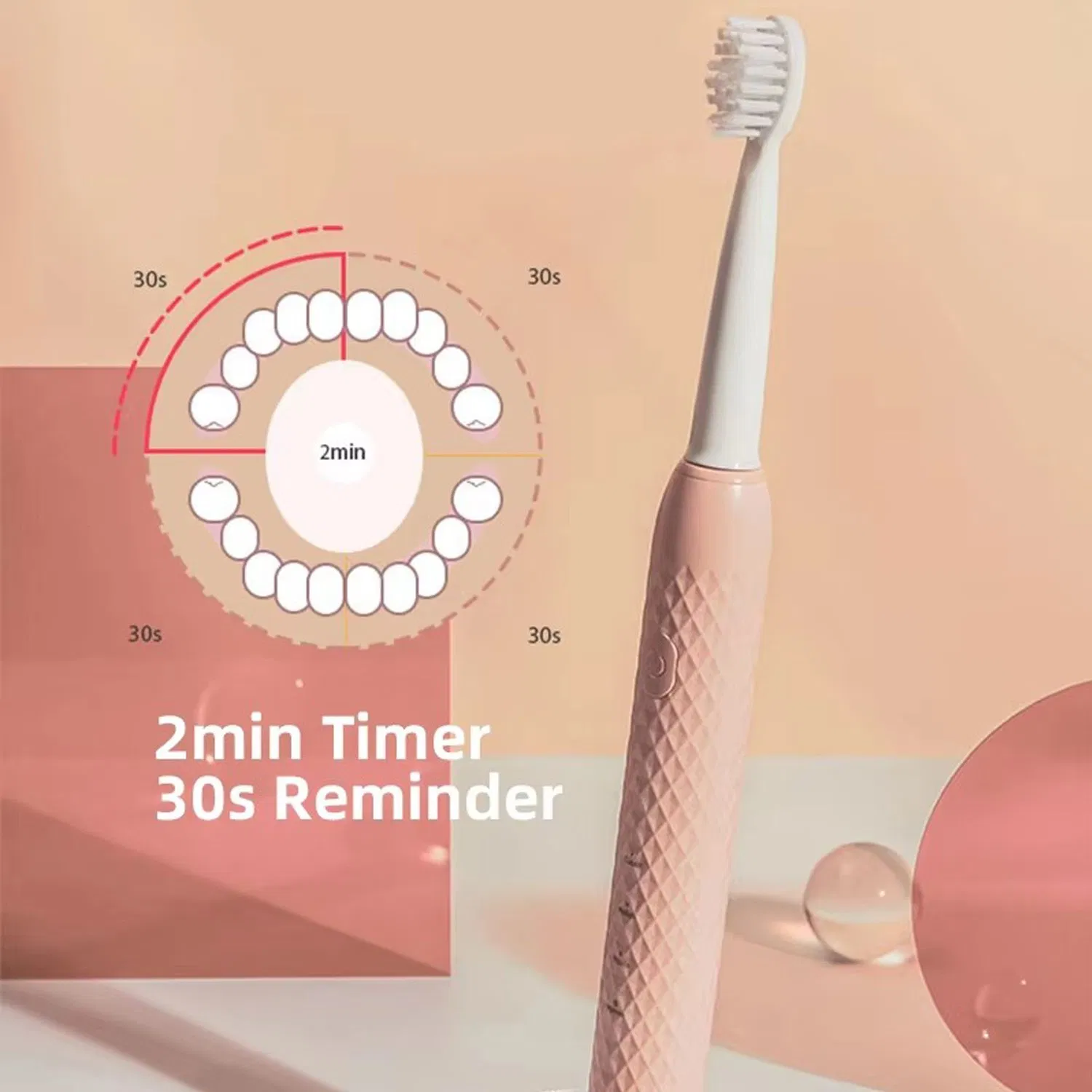 New Customized Factory Wholesale USB Charging Sonic Vibration Adult Electric Toothbrush