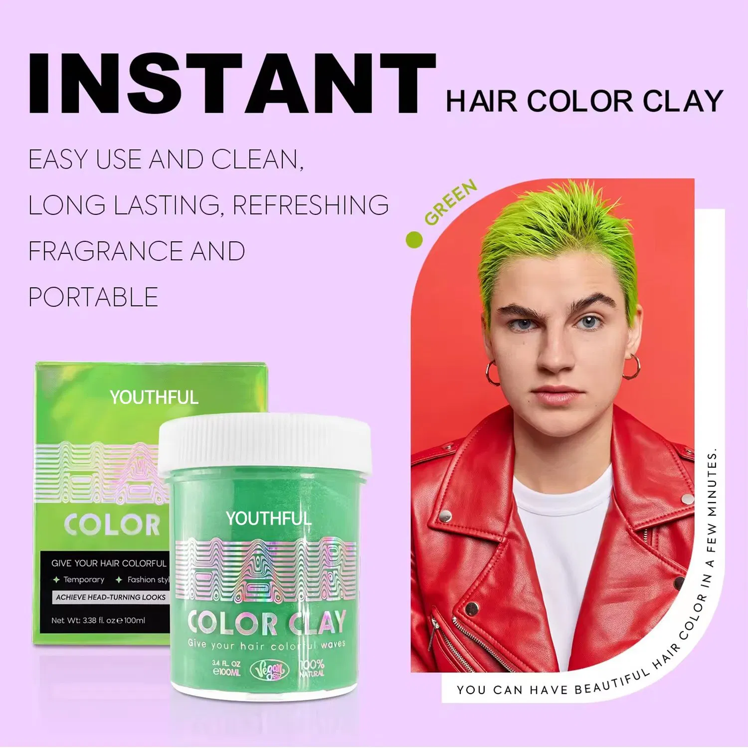 9 Color Temporary Hair Dye Wax
