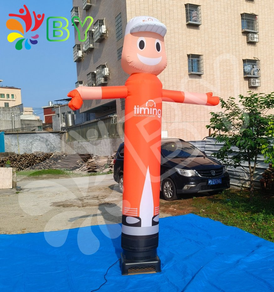Custom Design Logo Advertising Inflatable Wave Man Air Sky Dancer with Blower Fan Accessories