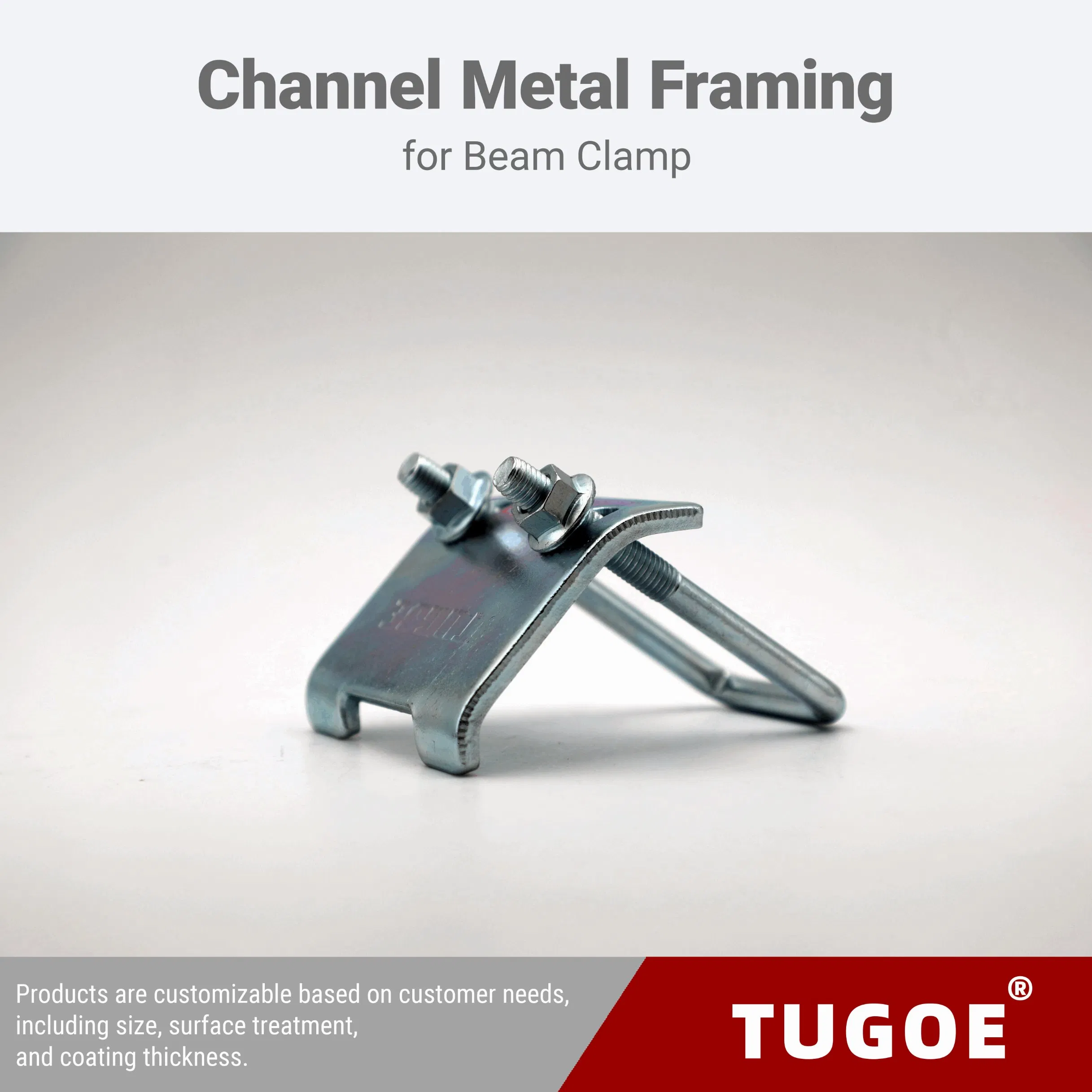 Customizable Channel Steel Beam Clamp for Industrial Applications