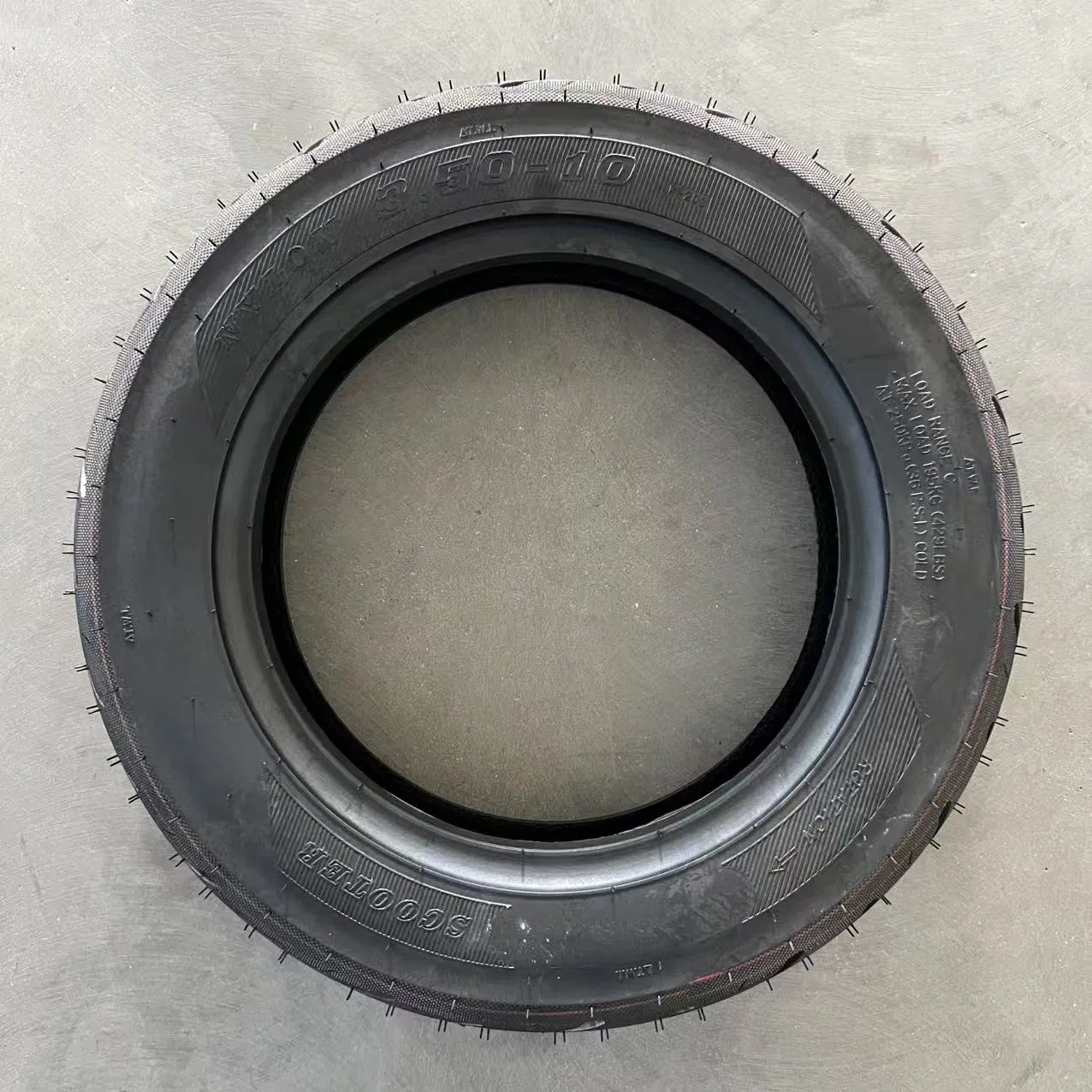 3.50-10 Scooter Tubeless Tire, 51j, Front/Rear Motorcycle/Moped 10" Rim