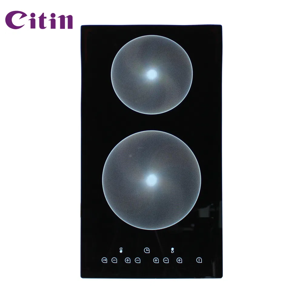 Vertical Double Ceramic Cooktop with Sensor Touch Control Features