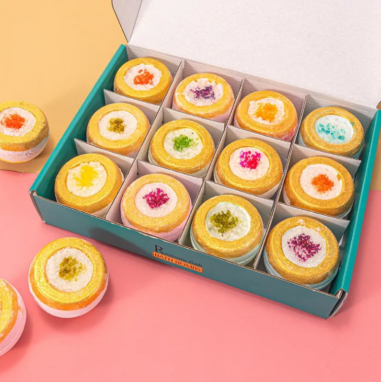 Online Wholesale Retail Bath Bubble Balls SPA Shower Essential Bath Bomb Men Women Kids Oil Exfoliating Crystal Geode Bath Bomb Gold Epsom Salt Bath Bombs Gift