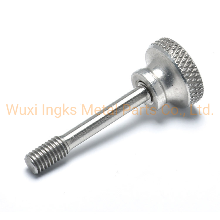 Inox Low Cylinder Head with Shoulder Diamond Knurled Captive Screws