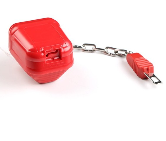 L103 Shopping Trolley Cart Coin Lock with Key Chain, Supermarket Trolley Lock