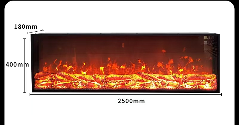Versatile 1800mm Electric Fireplace with Button and Remote Control