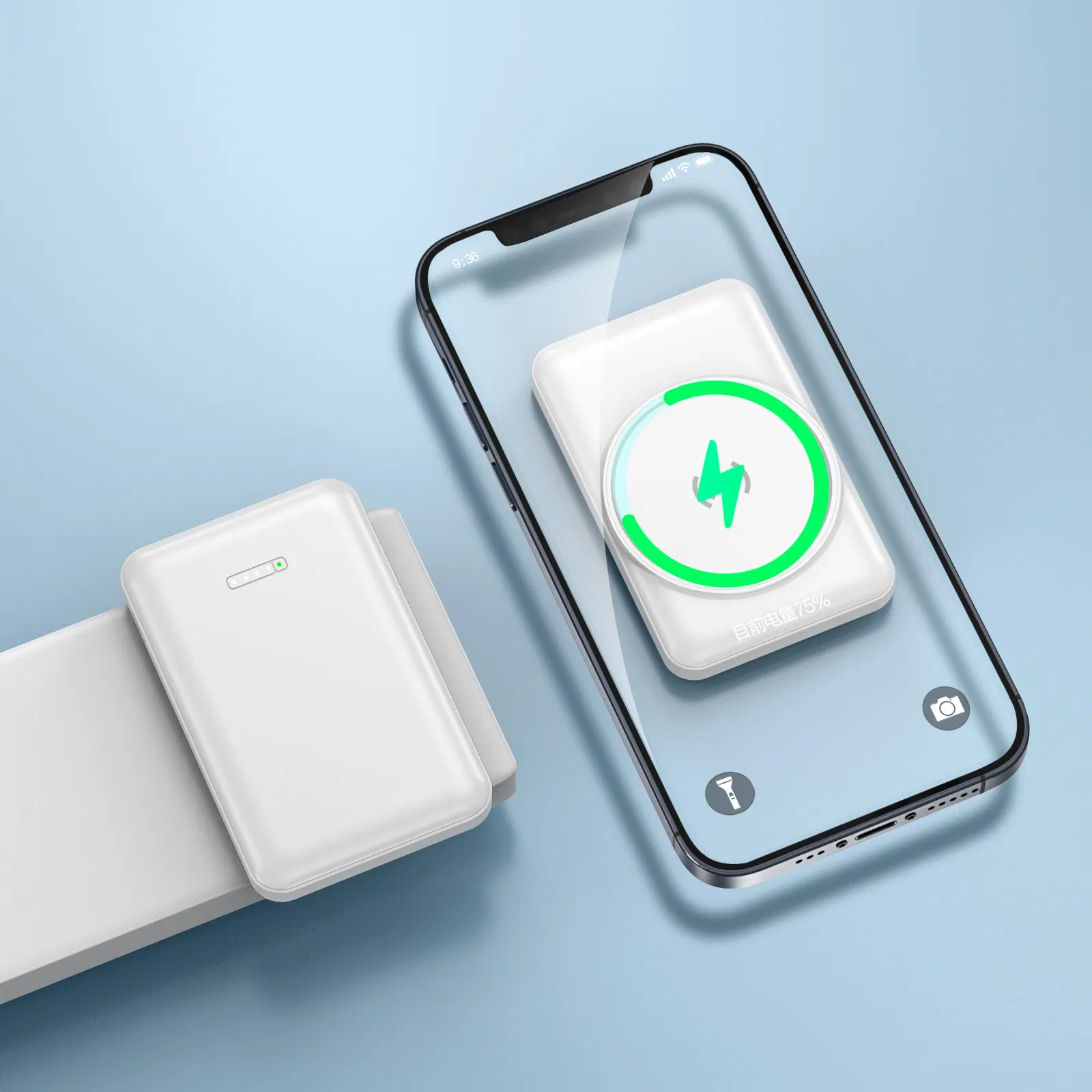 Портативный power bank 10000mAh с солнечной панелью и 4 кабелями