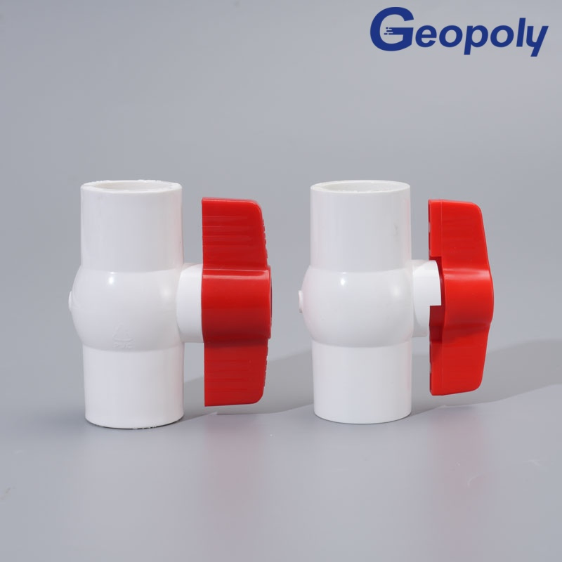 ASTM Grade PVC Socket Compact Ball Valve for Residential Water Line Control