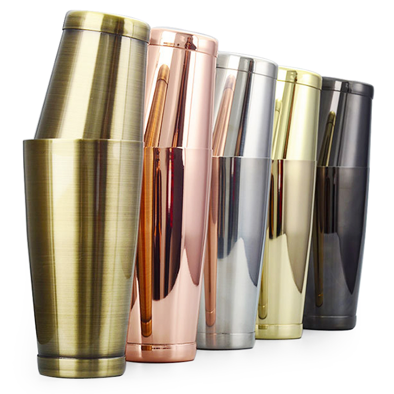 Cocktail Mixing Set Boston-Style Metal Cans Stainless Steel Cocktail Shaker