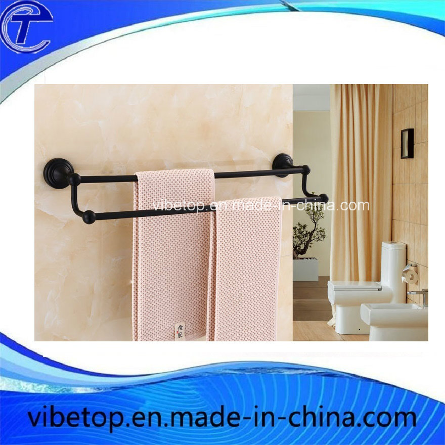 Stainless Steel Bathroom Black Towel Ring Towel Rack