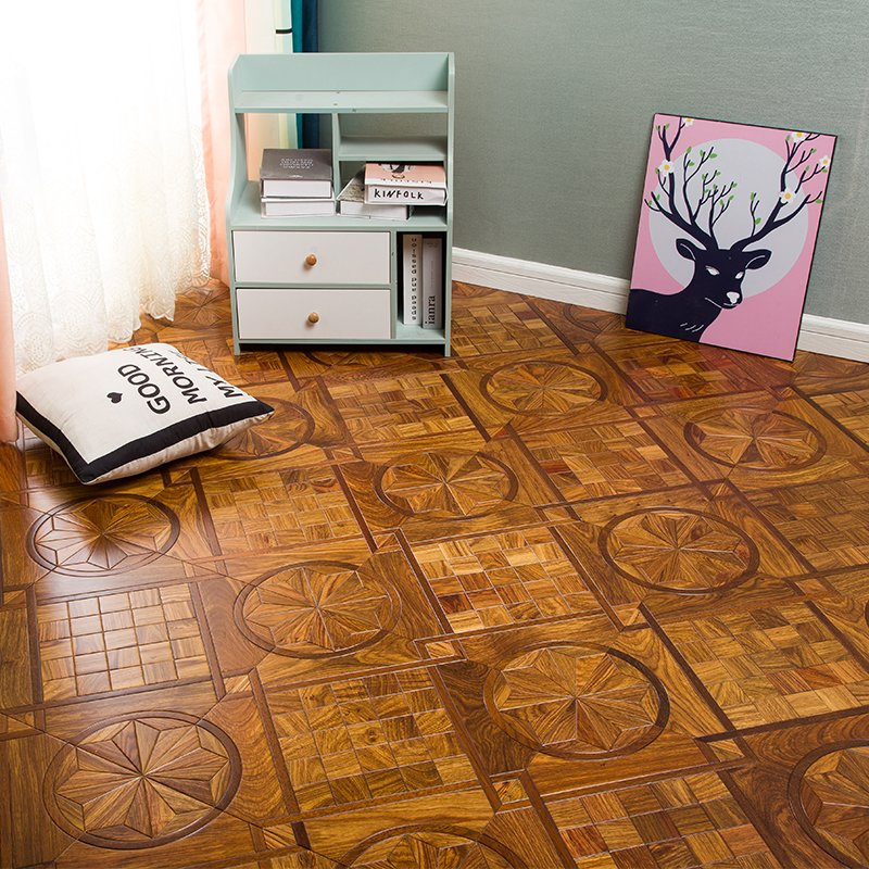 Итальянская ретро мозаика из дерева для пола