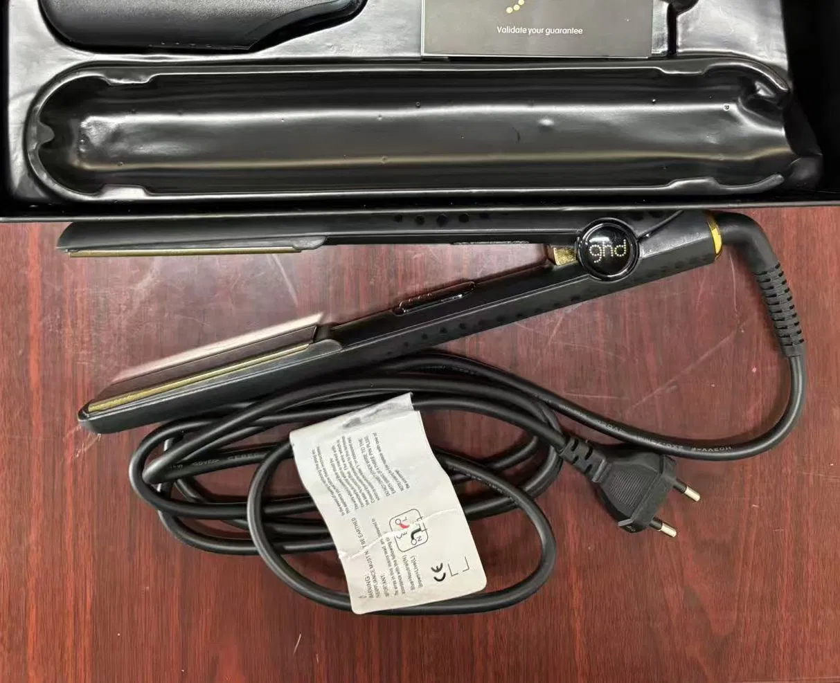 Constant Temperature Hair Straightener with Negative Ion Clamp and Curling Iron Platinum