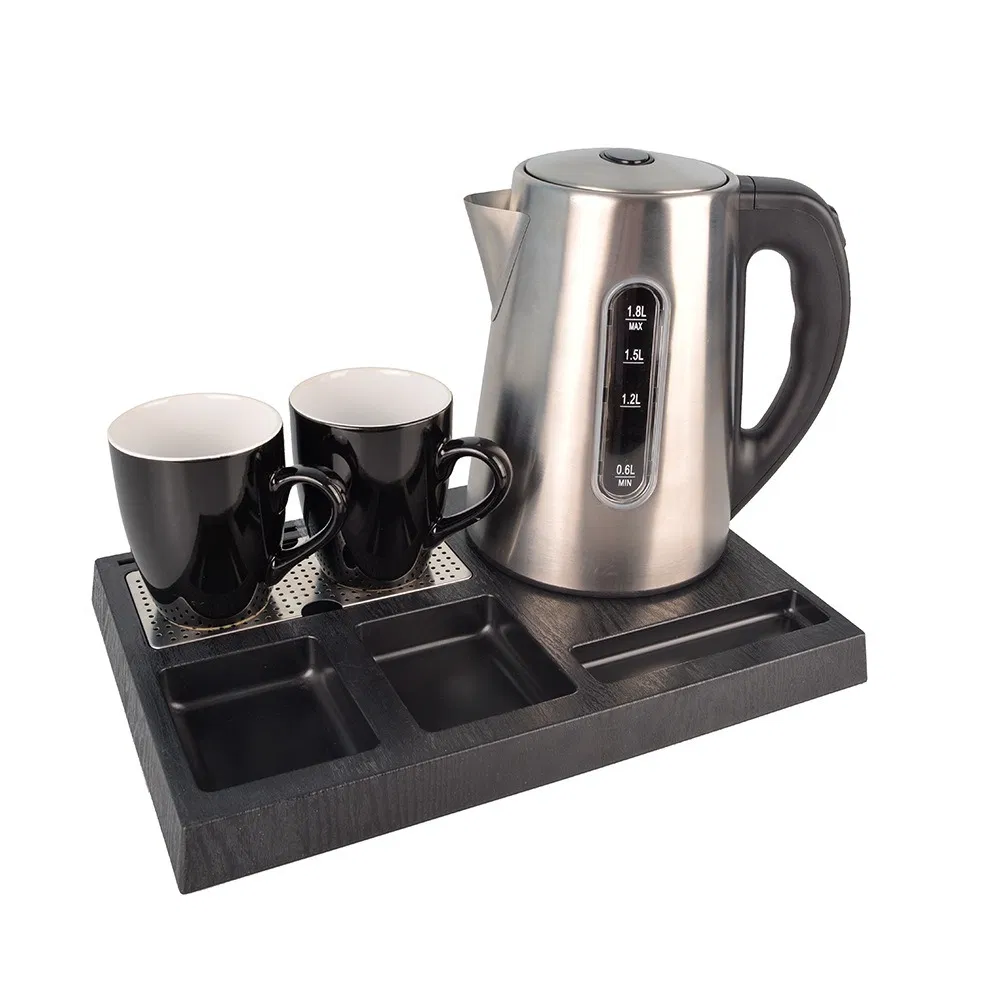 Versatile Electric Kettle Set with Universal Plug and Enhanced Safety Features