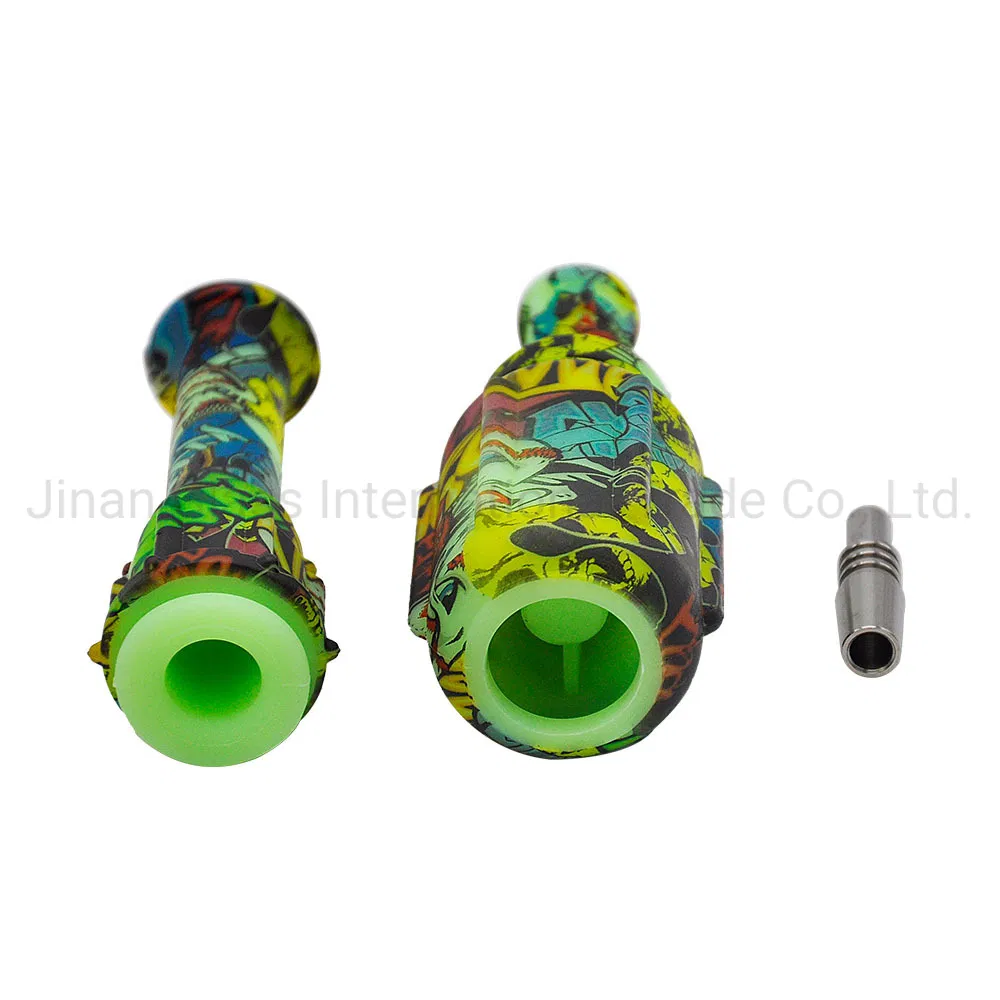 Grenade Shaped Silicone Pipe Glass Pipe Smoking Pipe