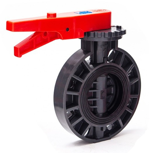 High Quality Plastic Drinking Water Butterfly Valve Lever PVC Water Supply Butterfly Valve UPVC (PN16) Pressure Worm Gear Wafer Type Industrial Butterfly Valve