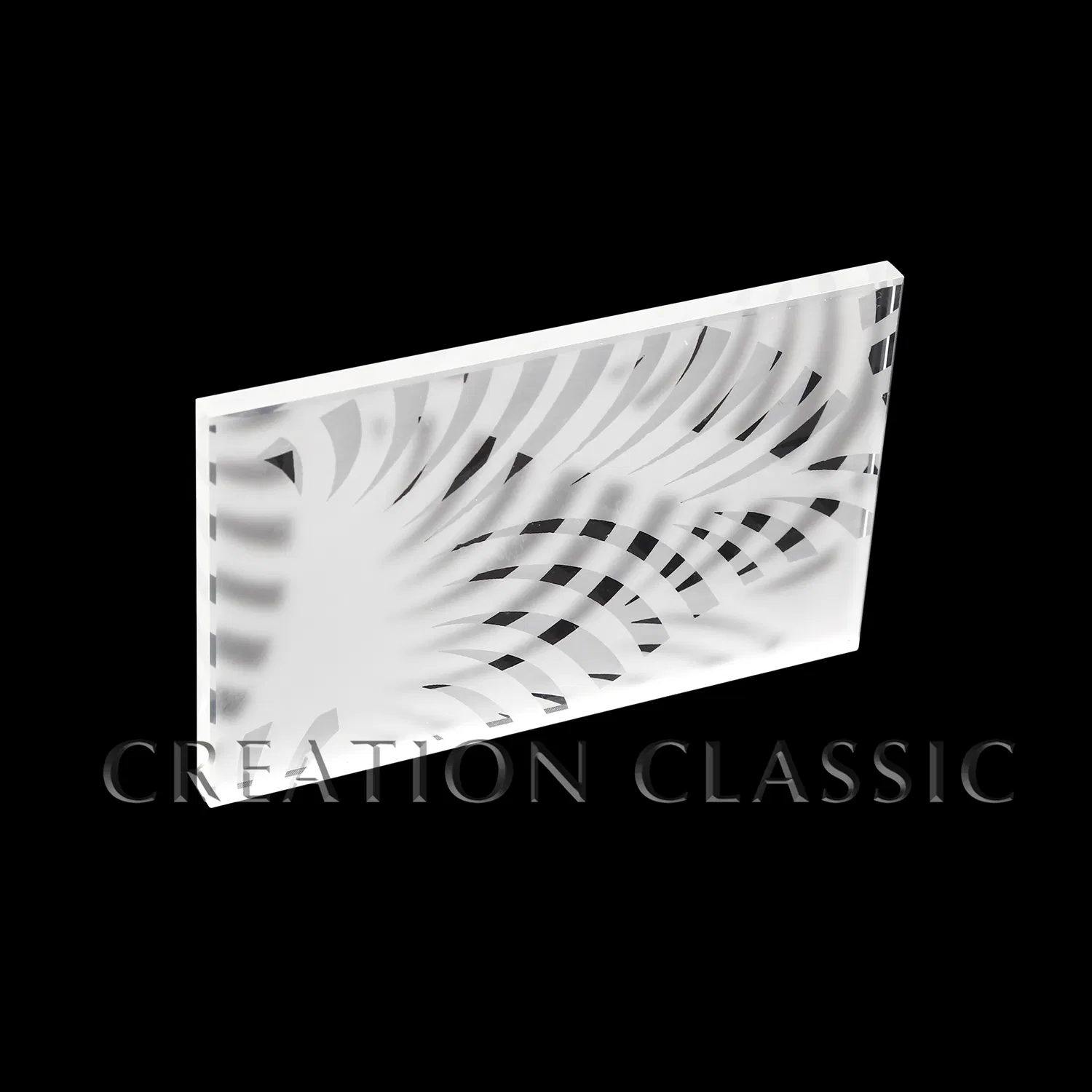 4mm Clear Deep Acid Etched Frosted Glass for Hotel Adornment