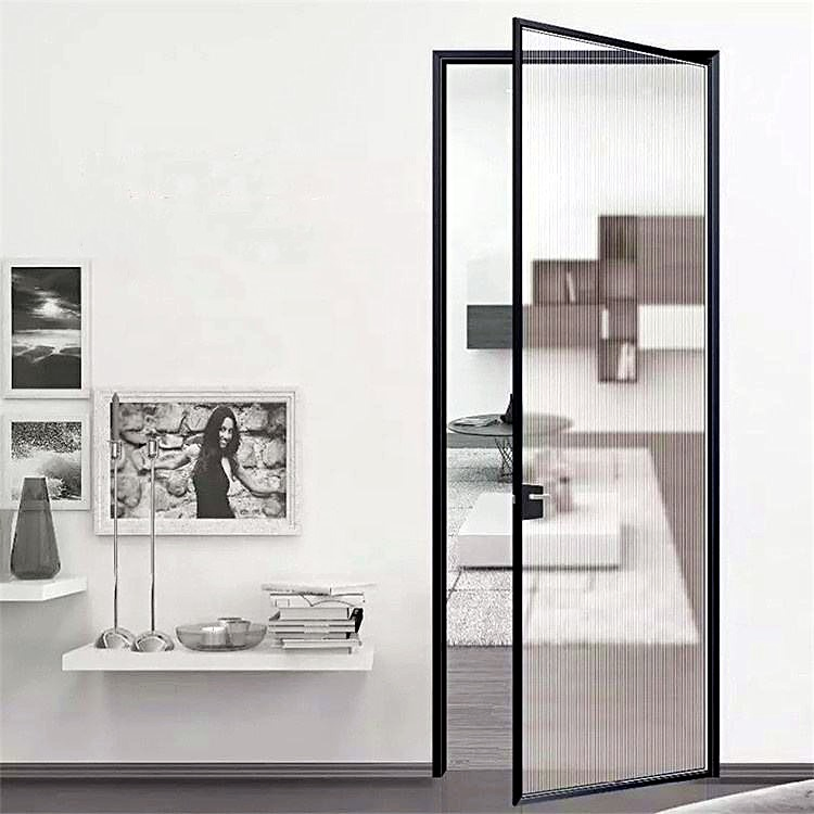 Wholesale Price Modern Minimalist Glass Door Stainless Steel Aluminum Door Material