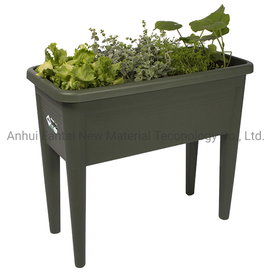 Elevated Vinyl Plastic Raised Planter Box