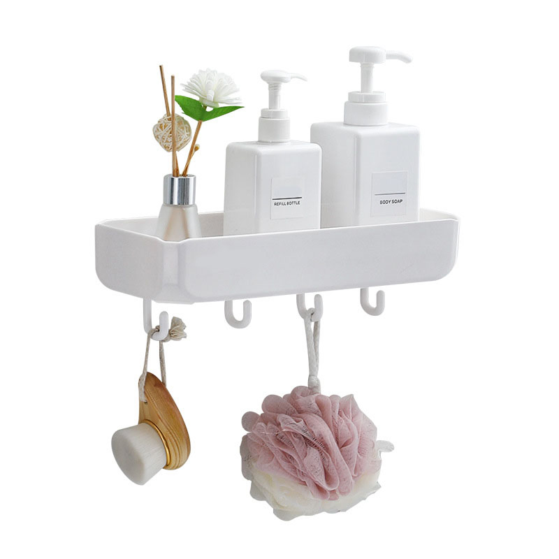 Space-Saving Bathroom Wall Storage Rack for Soap and Accessories