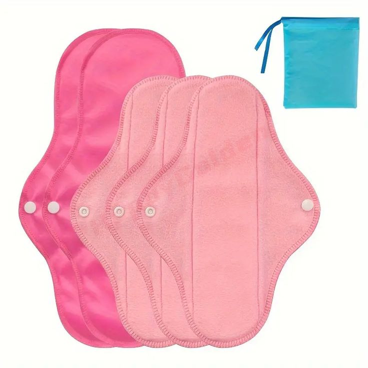 Customized Reusable Waterproof Sanitary Pads Washable Natural Color Menstrual Pads for Women