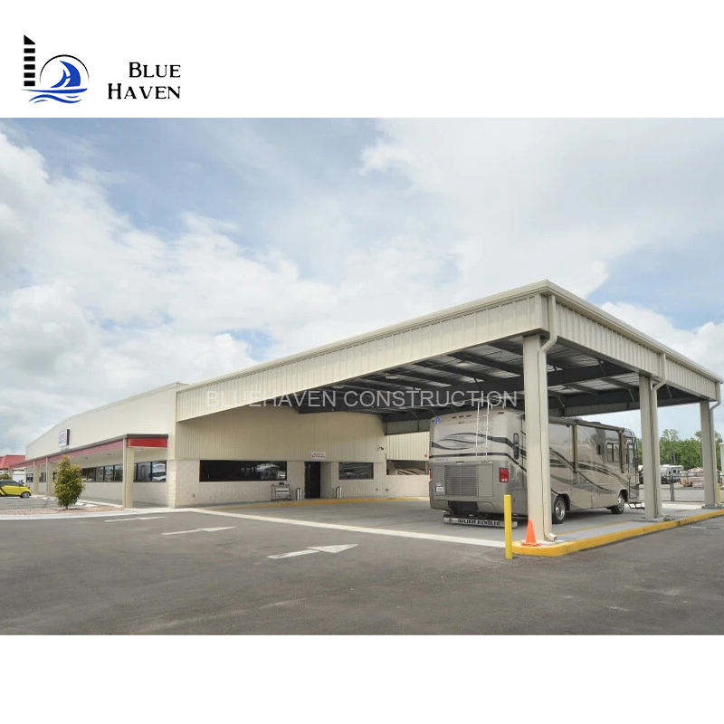 PU /EPS/ RW Insulated Sandwich Wall Panel Prefabricated Steel Structure Building