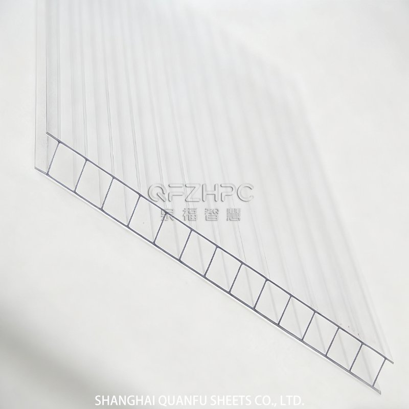 10 Year Warranty UV Protected Twin-Wall Hollow Polycarbonate Sheet for Greenhouse