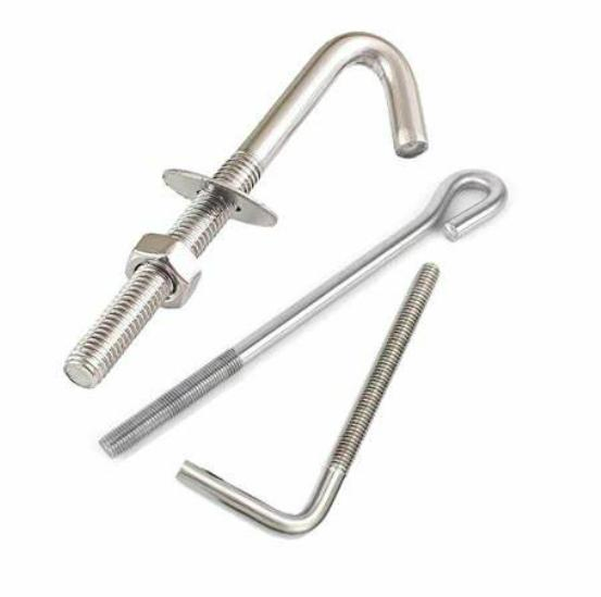 Foundation Bolts, Anchor Rod Bolt M12X300, M14X300, M16X300, M16X300, M20X500, etc 1/2" X 10" Anchor Bolt with Nut and Washer