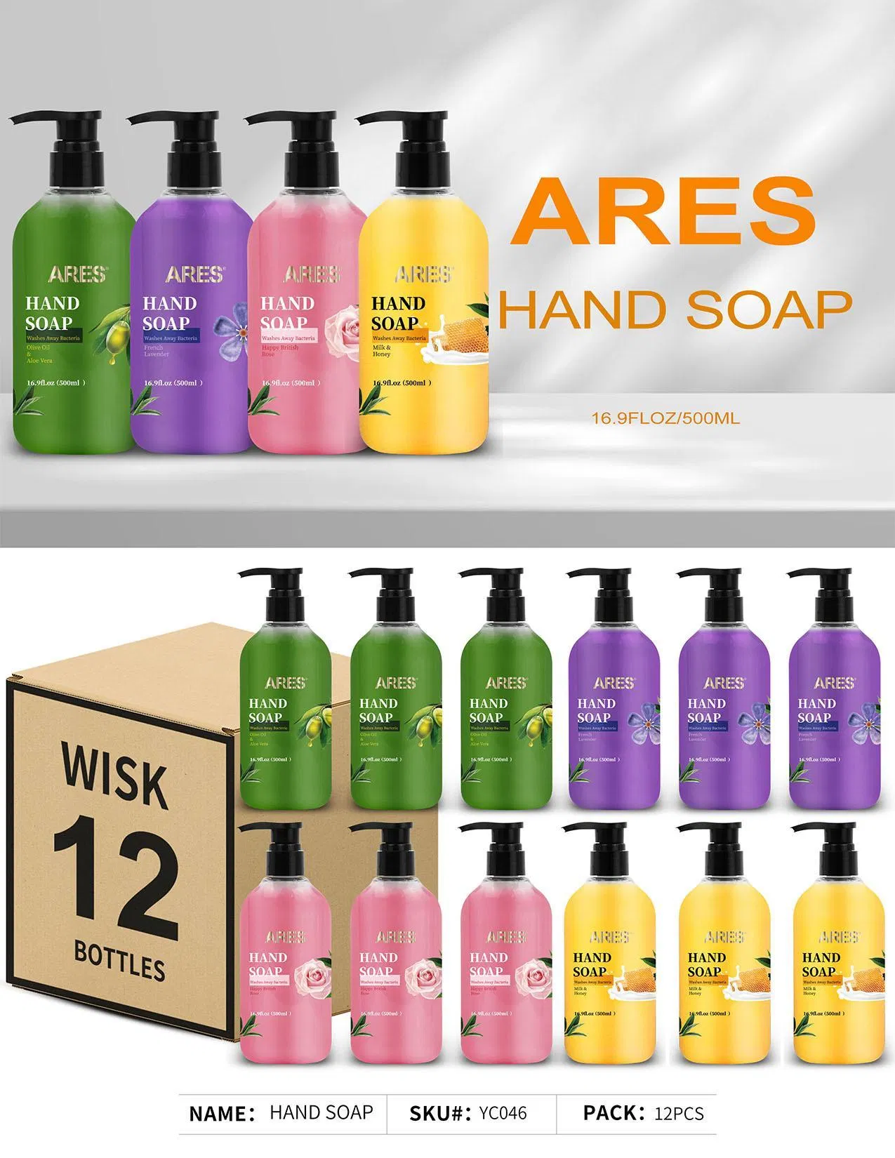 OEM Private Label 100/300/500/1000ml Foaming Hand Liquid Soap Hand Wash Hand Cleanser