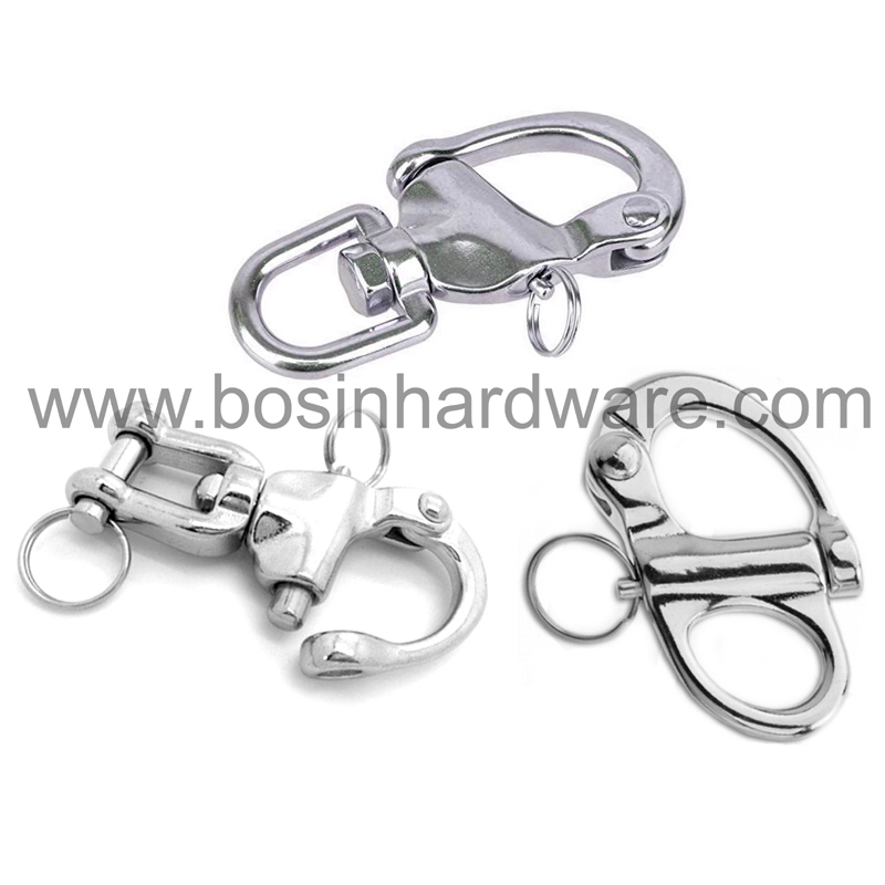 Big Black Stainless Steel Eye Swivel Snap Shackle