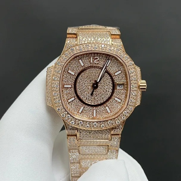 1: 1 Copy Brand Ladies' Watches, Wholesale Morganite Diamond Mechanical Watches