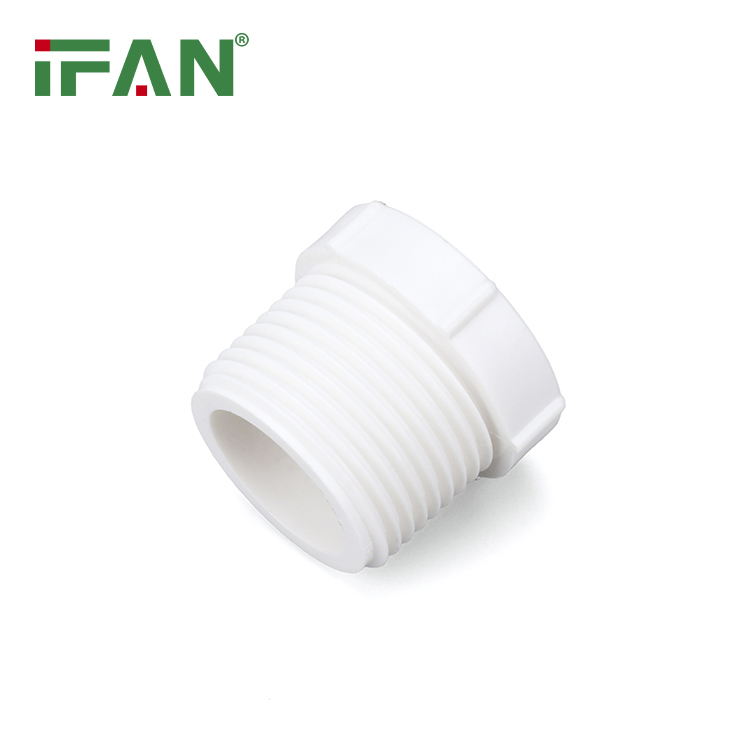 Ifanplus Easily Installation Water Supply BS 3505 UPVC Pipe Fitting 3/4"-3" Equal Bush White Plastic UPVC Fitting