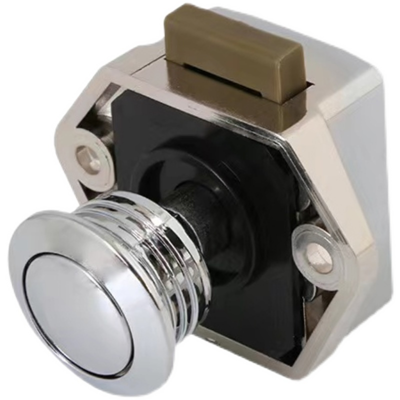F01 RV Hanging Cabinet Button Lock Keyless Drawer Lock