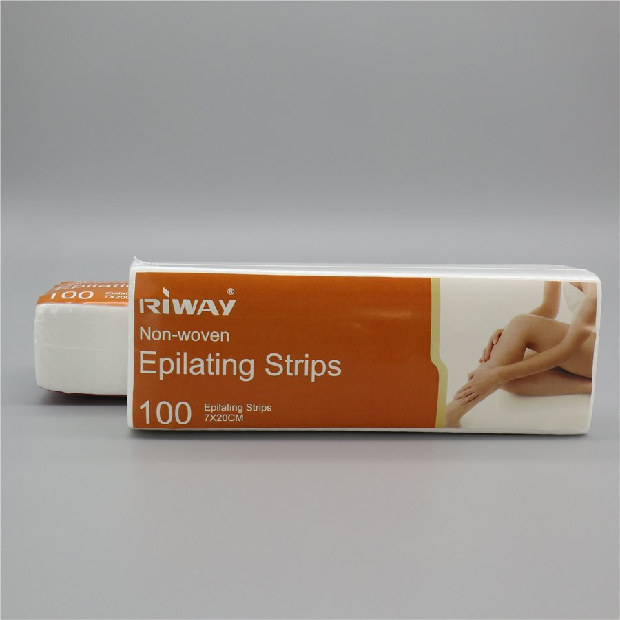 Wholesale Free Sample Spunlace Wax Strips Printable Box Packing Body Waxing Strips