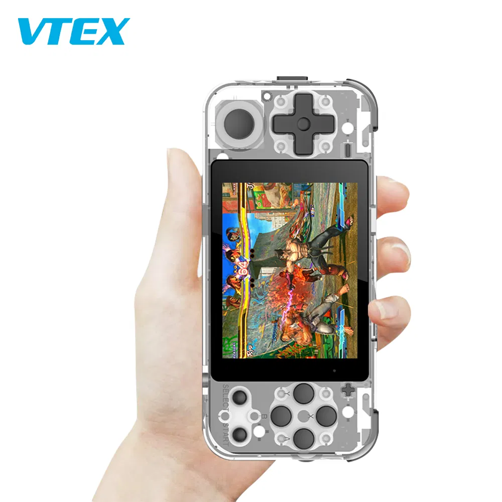 Wholesale Custom Transparent Handheld Retro Video Game Console Cool LCD Screen Handheld Game Console 16g System with Game Mini Cheap Game Console