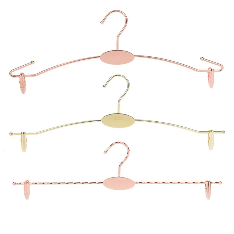 Wholesale Luxury Metal Iron Wire Non Slip Custom Pants Bra Underwear Clothes Hangers