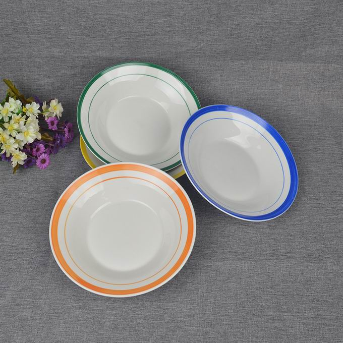 Soup Plate 8" Hands Color Line Porcelainware Ceramics Tableware