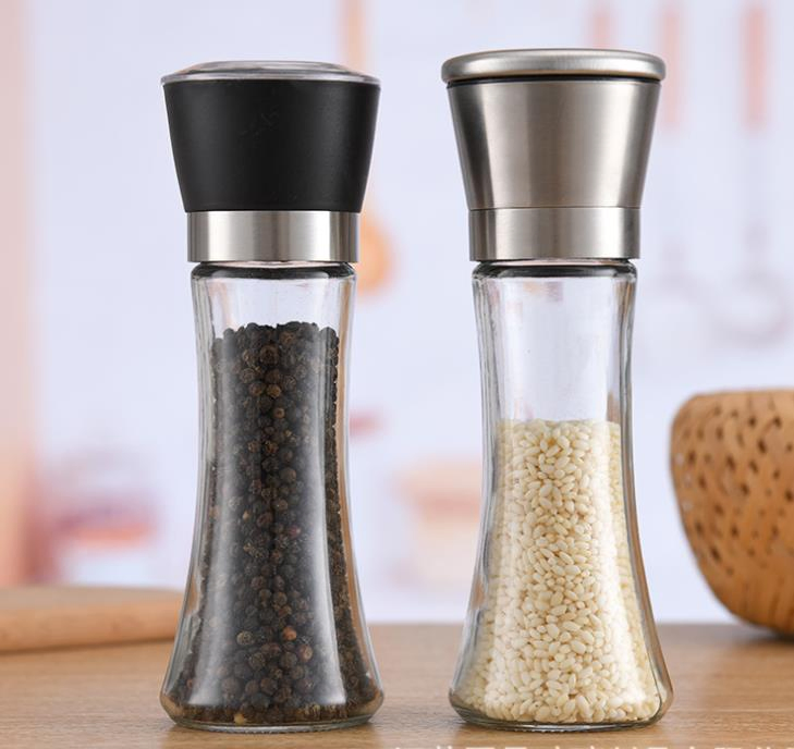 Salt and Pepper Grinder Salt and Pepper Shakers with Adjustable Grinder