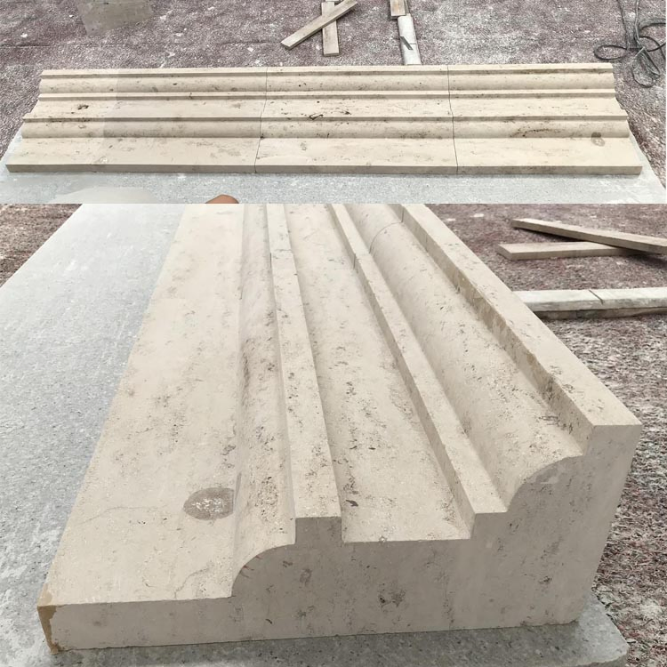 Factory Direct Beige Limestone Honed Finished Jura Limestone Moulding Stone for Outdoor Wall Skirting