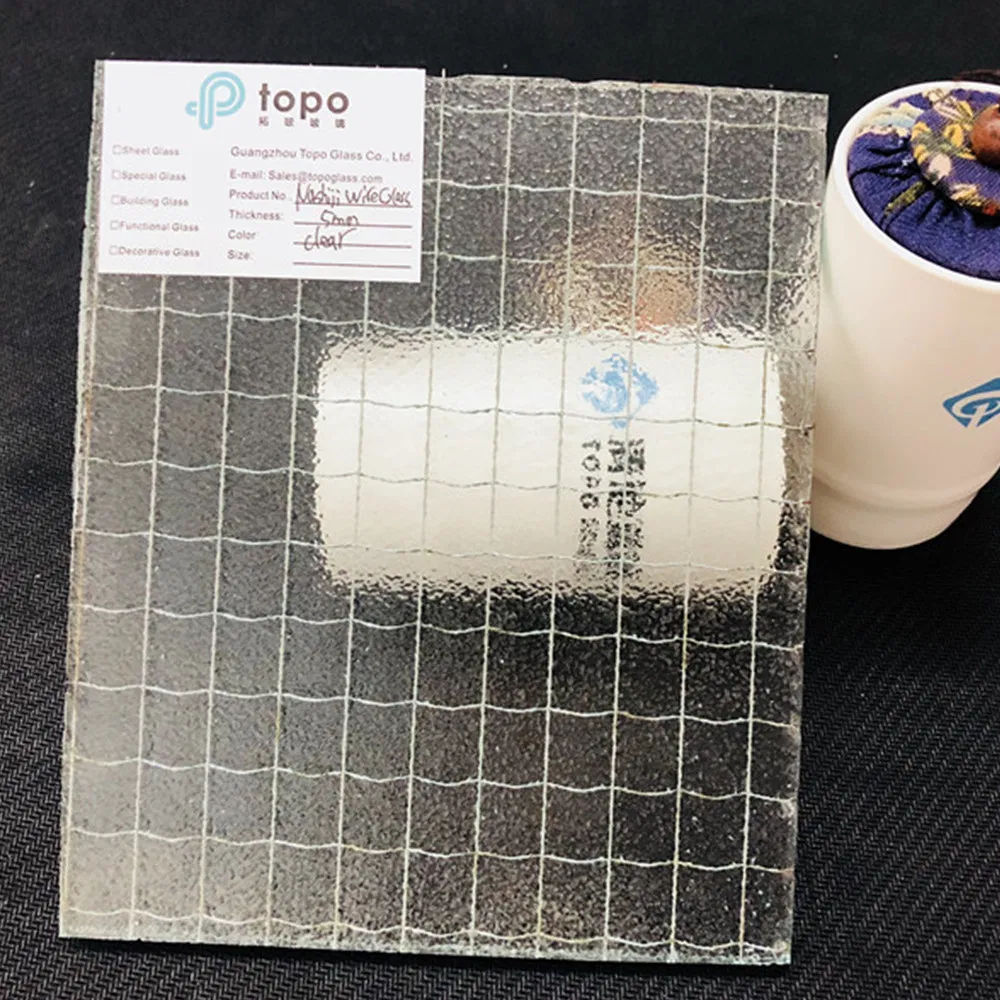 Tempered Laminated Wired Glass with Wire Mesh