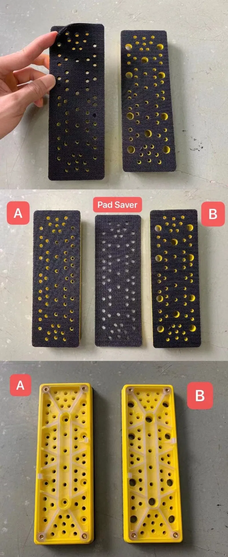 Pneumatic Tools 70X198 (3''x8'') Central Vacuum Square Air Sander
