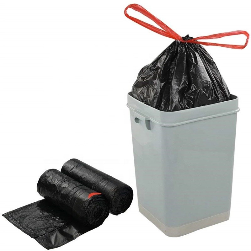 13 Gallon 23*30 Inches Plastic Bin Liners Drawstring Trash Bags