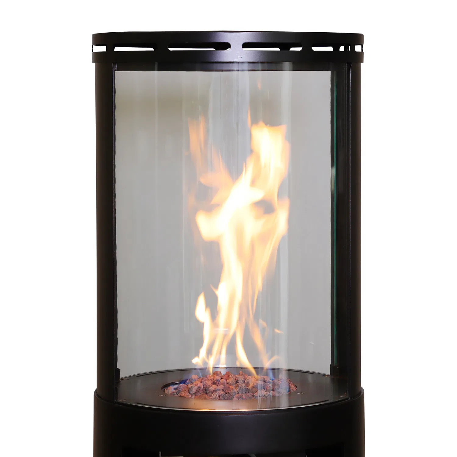 Outdoor Gas Fireplace with Black Powder Coating CE Approval Rd410