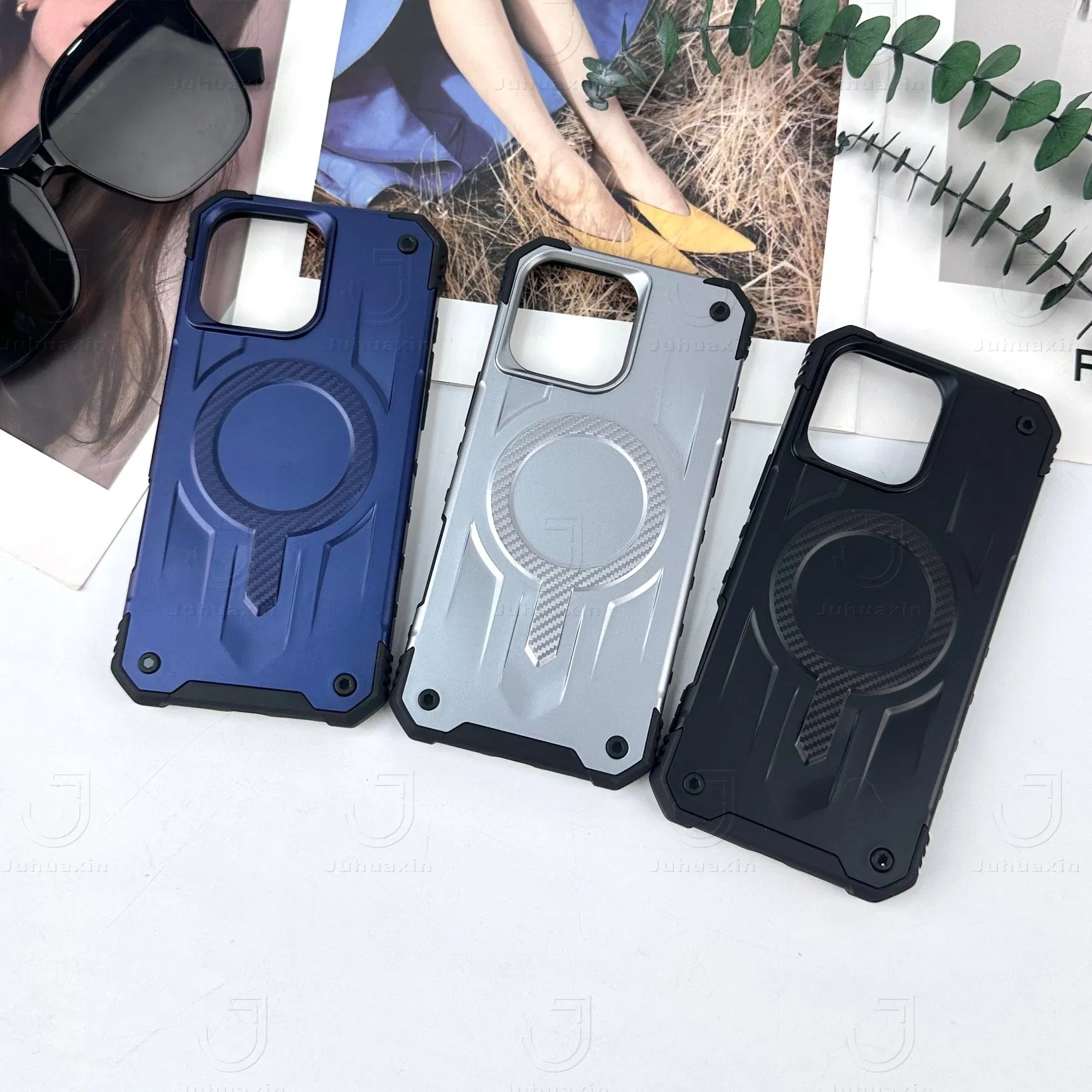 Чехол Juhuaxin для iPhone с магнитным держателем