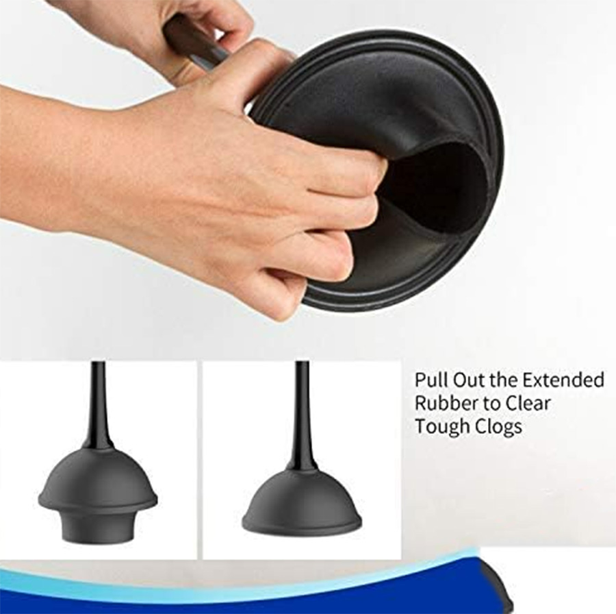 Toilet Plunger and Bowl Brush for Bathroom Cleaning