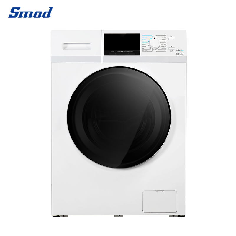 Smad 8kg Front Loading Washing and Drying 2 In1 Machine for Home Use