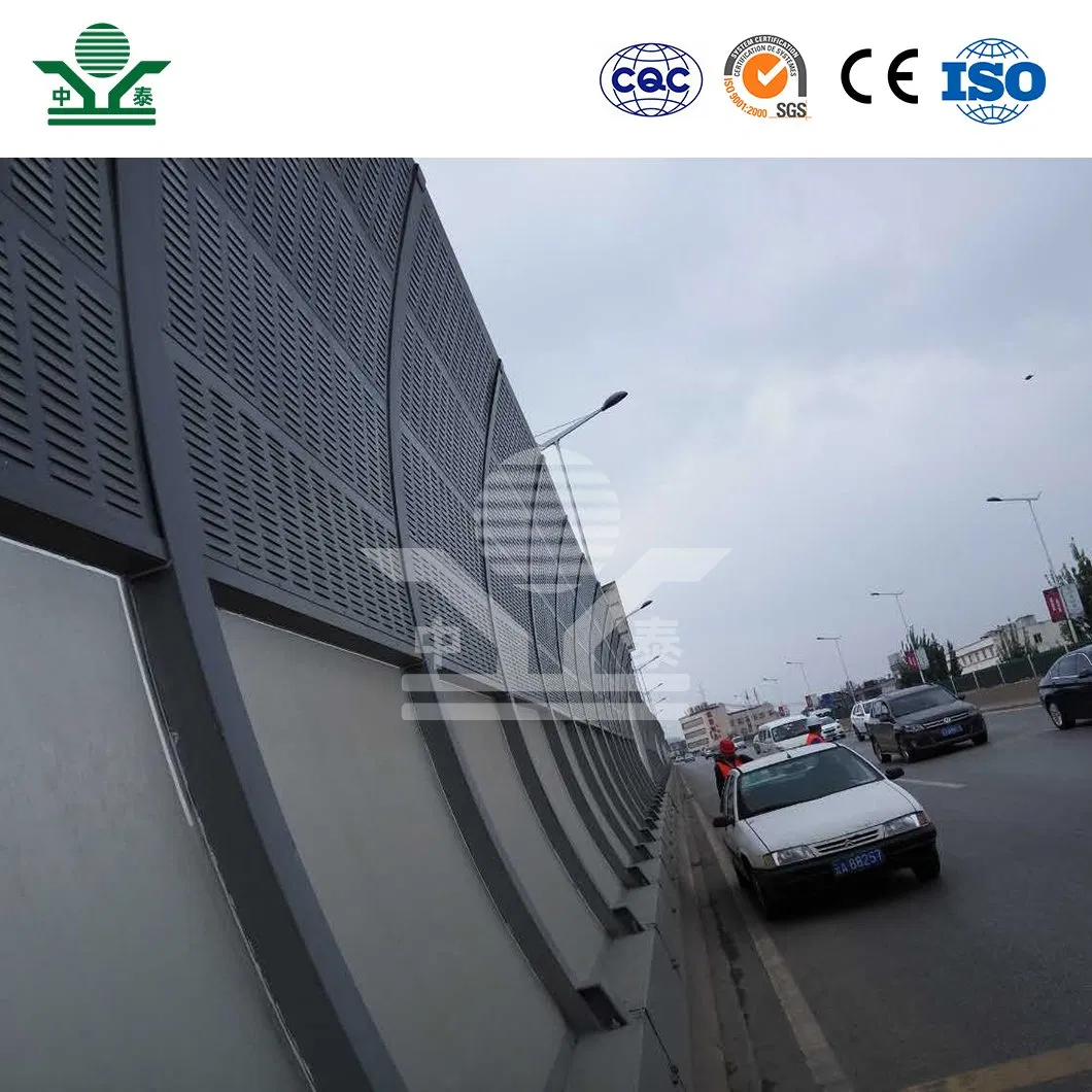 Zhongtai High Quality Noise Barrier Fence Noise Barrier Highway Noise Reduction Barrier China Factory